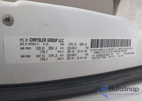 2014 Dodge Grand Caravan American Value Pkg from USA, damaged, VIN 2C4RDGBG2ER376923